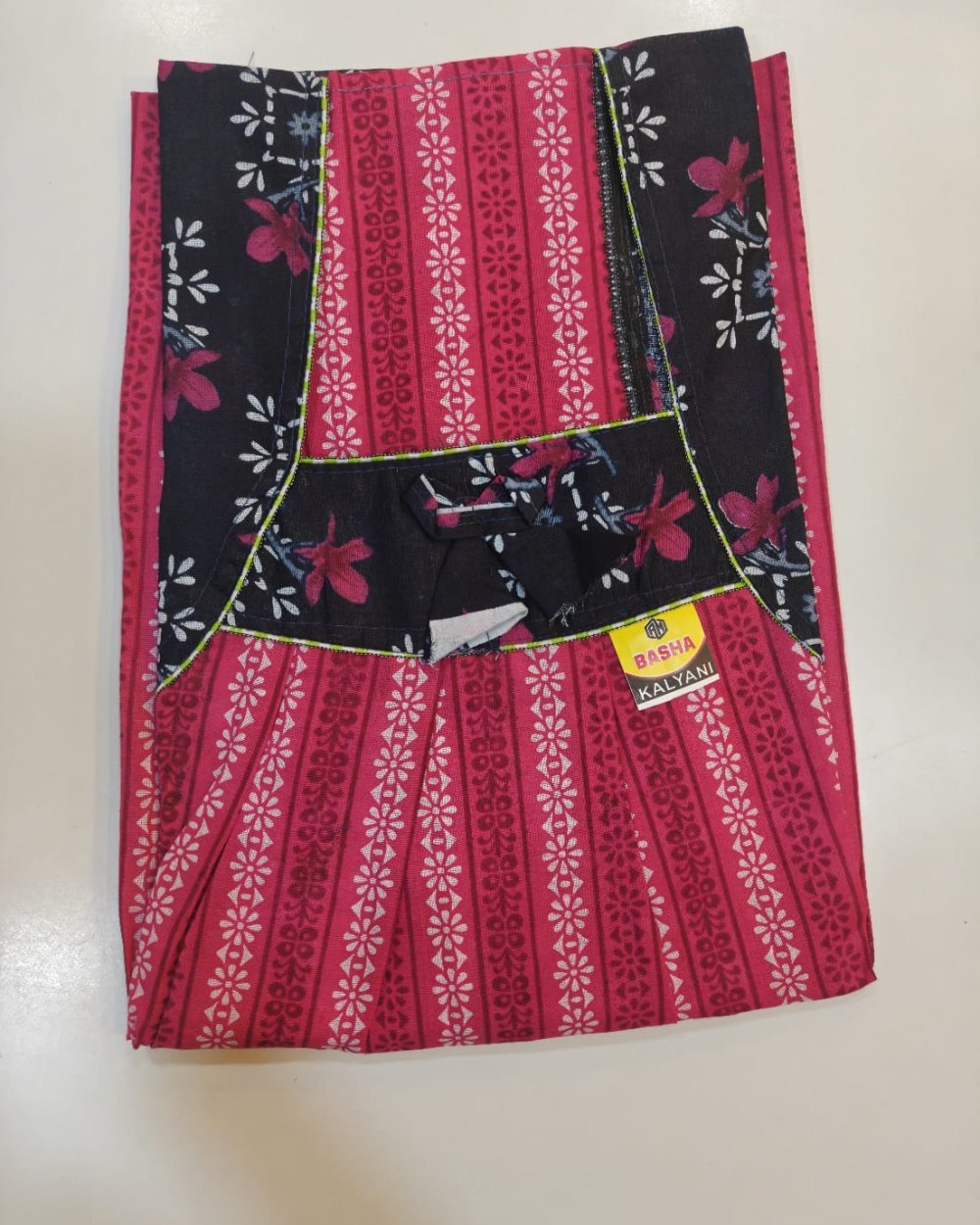 Pink & black Print Nightie